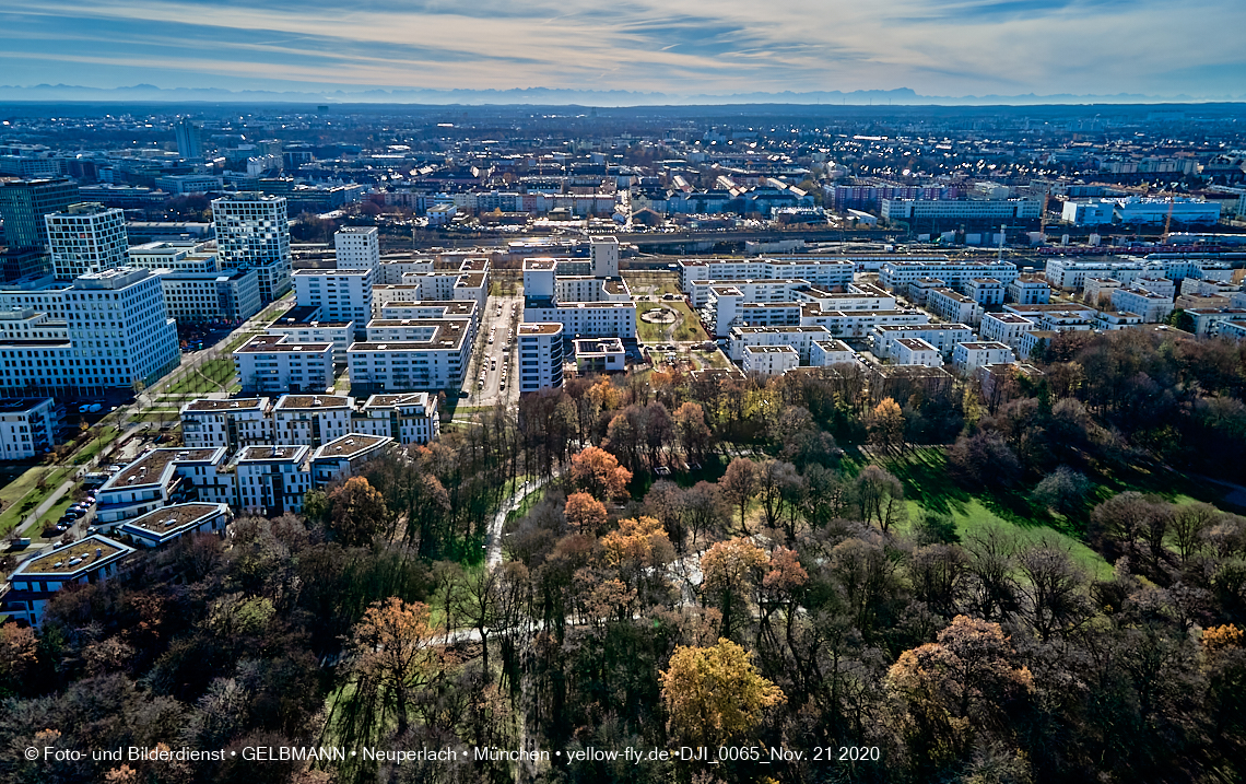 21.11.2020 - Hirschgarten mit Paketposthalle in München